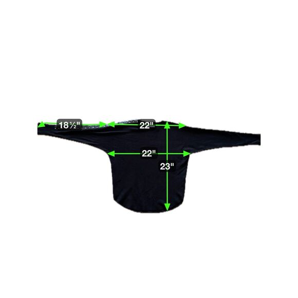 Sioni Milano Sweater Womens L Black Faux Leather Silver Studs Soft Mobwife Edgy - Picture 8 of 8